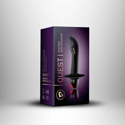 Quest crni prostate massager za početnike sa 10 vibracija - Sexy Shop