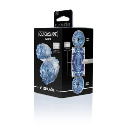 Quickshot Turbo Blue Ice - Vodootporni Stroker za Intenzivno Uživanje - Sexy Shop