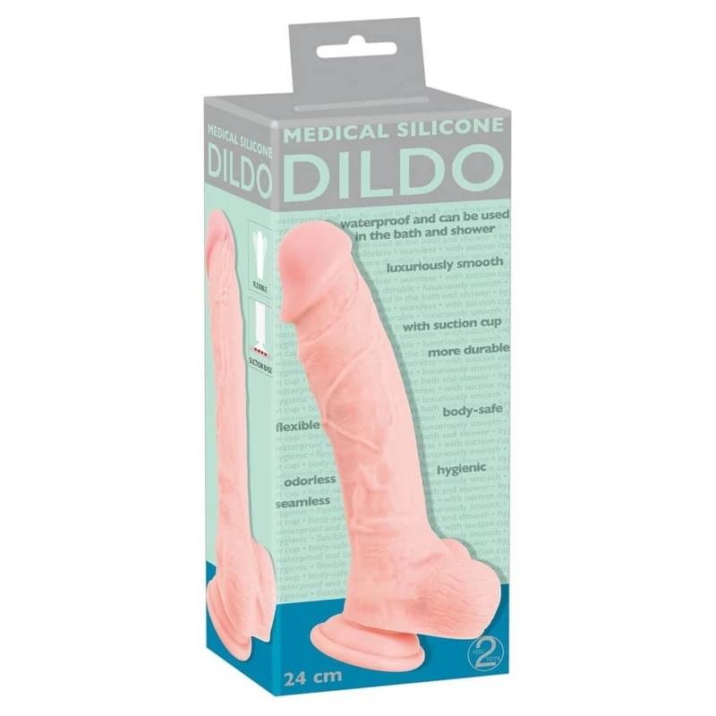 Realističan dildo sa vakuumskim postoljem 24cm - You2Toys