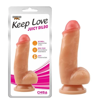 Realistični dildo sa testisima i vakuumskim postoljem 18,5cm - Chisa Novelties - Sexy Shop