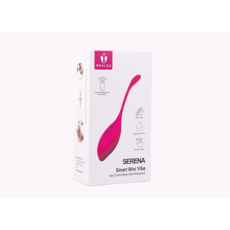 Realov Serena Smart Mini Vibe ljubičasti vodootporni vibrator sa G tačkom kontrolisan aplikacijom