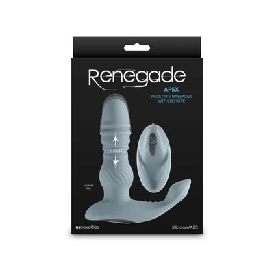 Renegade Apex - Sivi vibrator sa daljinskim upravljačem - Sexy Shop