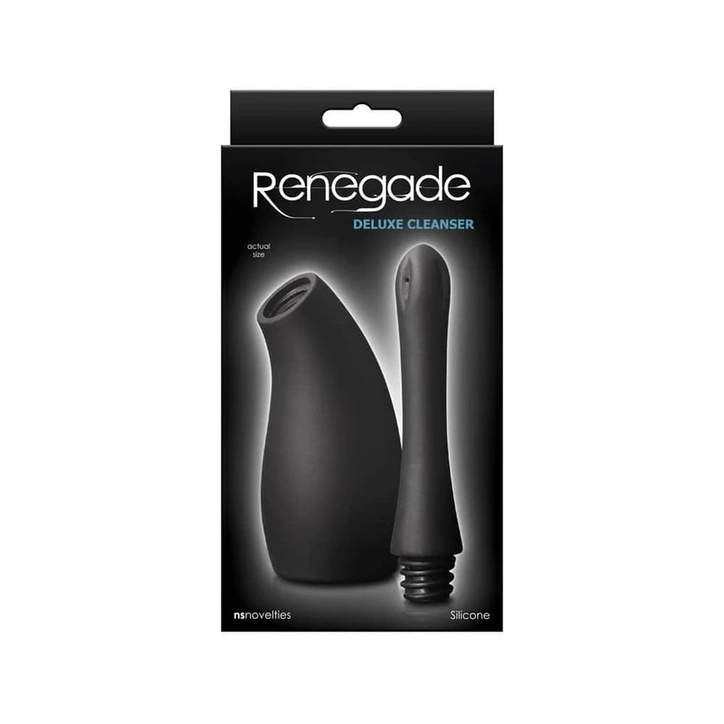 Renegade Deluxe Cleanser - Crni Silikonski Čistač za Odrasle