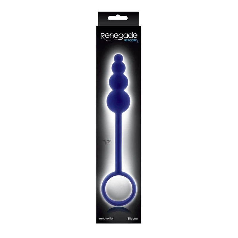 Renegade Ripcord plavi analni uložak sa sigurnosnim prstenom 21,6cm