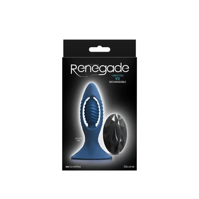 Renegade V2 plavi vibrator sa daljinskim upravljačem i vakuumskim postoljem - Sexy Shop