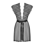 Romanesa peignoir crni S/M Obsessive