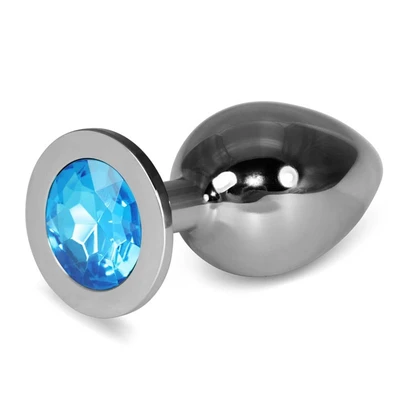 Rosebud Classic Metal Plug L Plavi 10cm Lovetoy Vodootporni - Sexy Shop