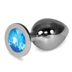Rosebud Classic Metal Plug L Plavi 10cm Lovetoy Vodootporni