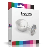 Rosebud Classic Metal Plug S - crvena srebrna analna igračka za odrasle