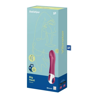 Satisfyer Big Heat - Grejna vibracija za G tačku, vodootporna, kontrola putem aplikacije - Sexy Shop