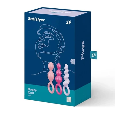 Satisfyer Booty Call Set od 3 Višebojna Plugova za Analnu Igru - Sexy Shop