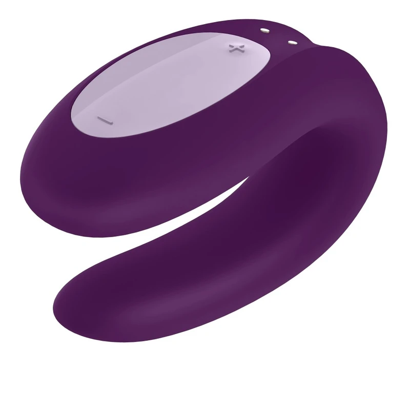 Satisfyer Double Joy vibrator ljubičasti sa aplikacijom