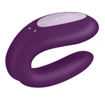 Satisfyer Double Joy vibrator ljubičasti sa aplikacijom