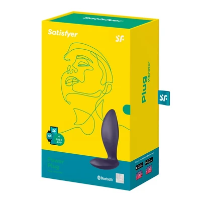 Satisfyer Power Plug - Vibrirajući analni čep sa aplikativnom kontrolom, ljubičasti - Sexy Shop