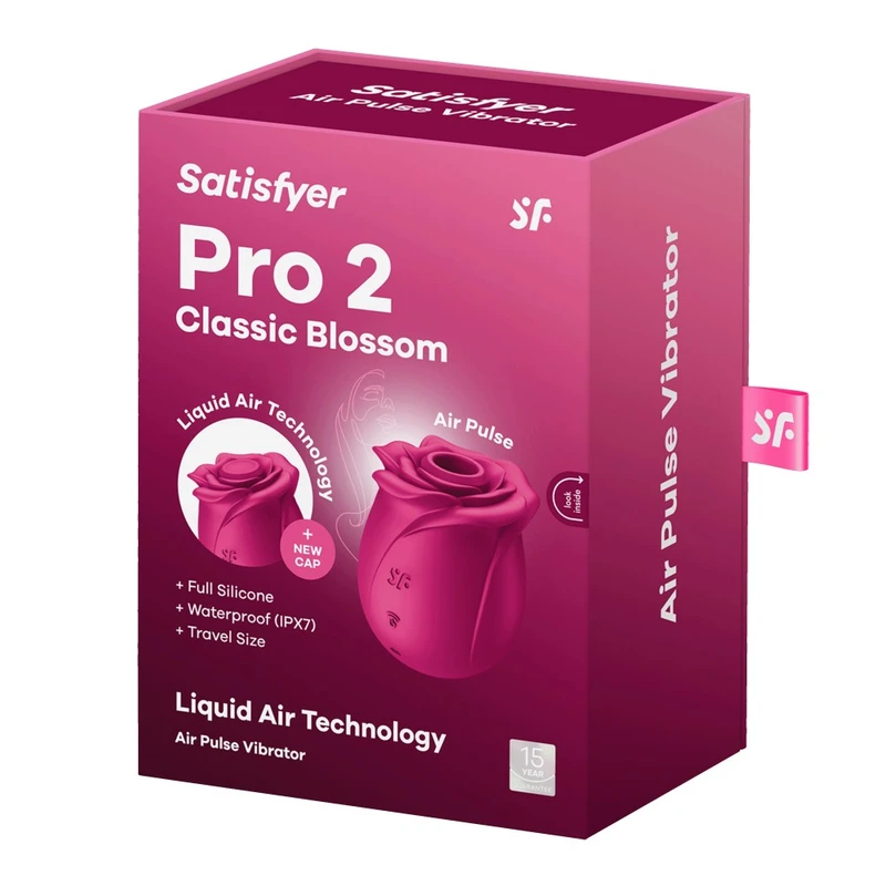 Satisfyer Pro 2 Classic Blossom - Crveni vibrator sa talasima užitka