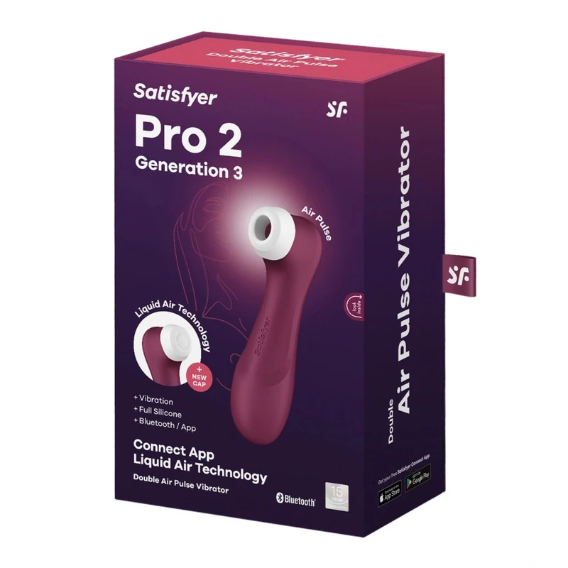 Satisfyer Pro 2 Generacija 3 sa Bluetooth-om i aplikacijom, crvena