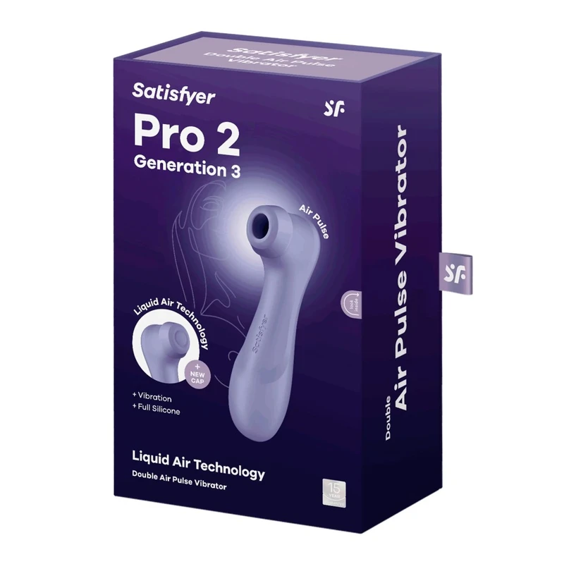 Satisfyer Pro 2 Generacija 3 sa Liquid Air - ljubičasti vibrator za klitoralnu stimulaciju