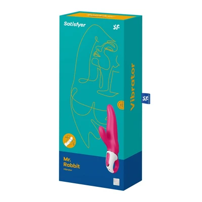 Satisfyer Vibes Mr. Rabbit - Roze vibrator sa stimulansom klitorisa, vodootporan, 22cm - Sexy Shop