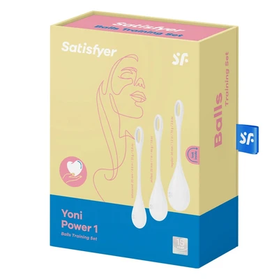 Satisfyer Yoni Power 1 bijele ljubavne kuglice za jačanje karličnog dna - Sexy Shop