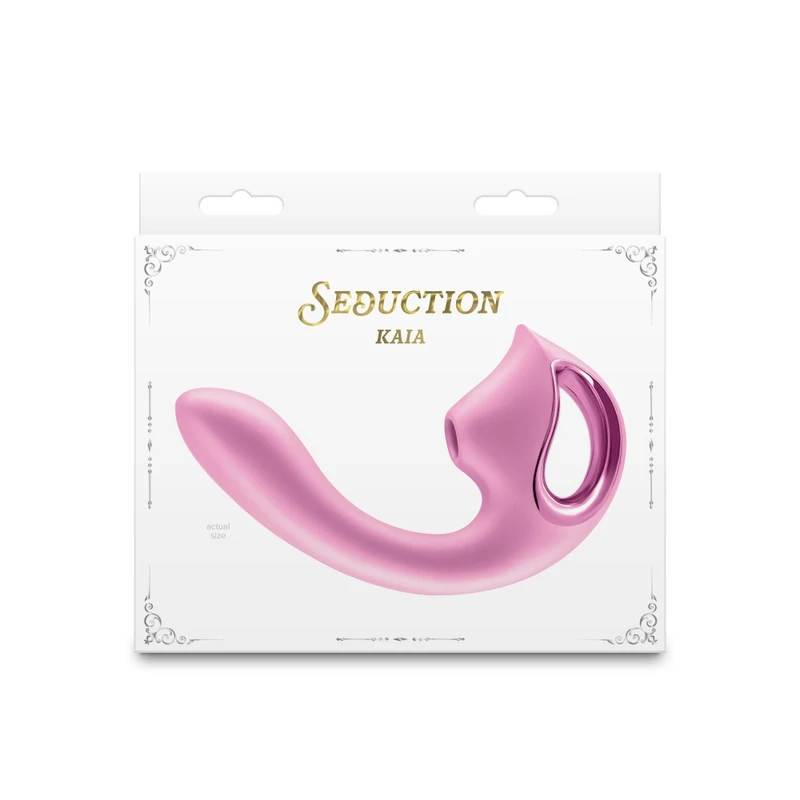 Seduction - Kaia - Roze vibrator sa stimulansom klitorisa i G tačke - Vodootporan