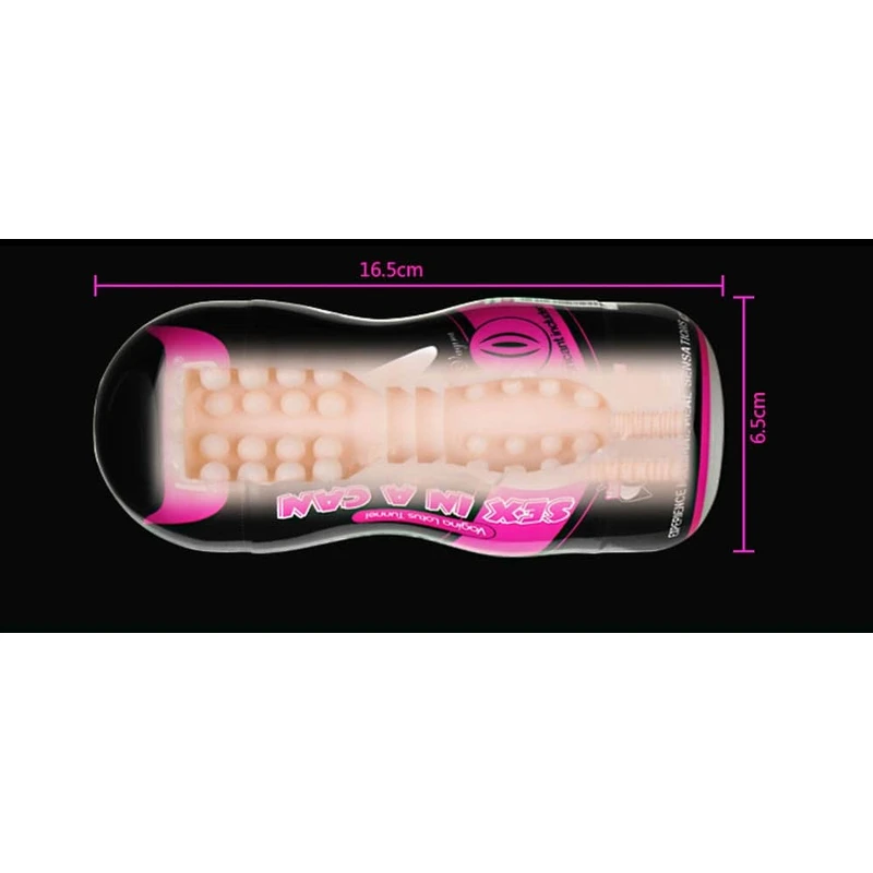 Sex In A Can - Vibrirajući Tunel za Vagine 16cm - Lovetoy