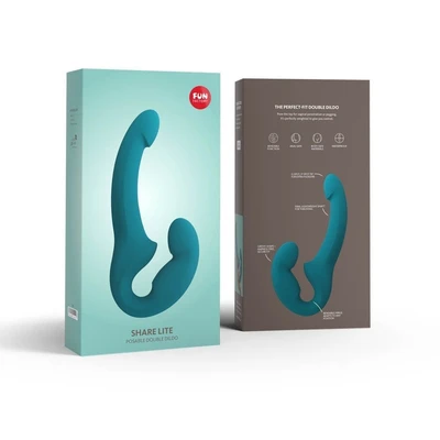 SHARE LITE dvostruki dildo - duboko plavi - Sexy Shop