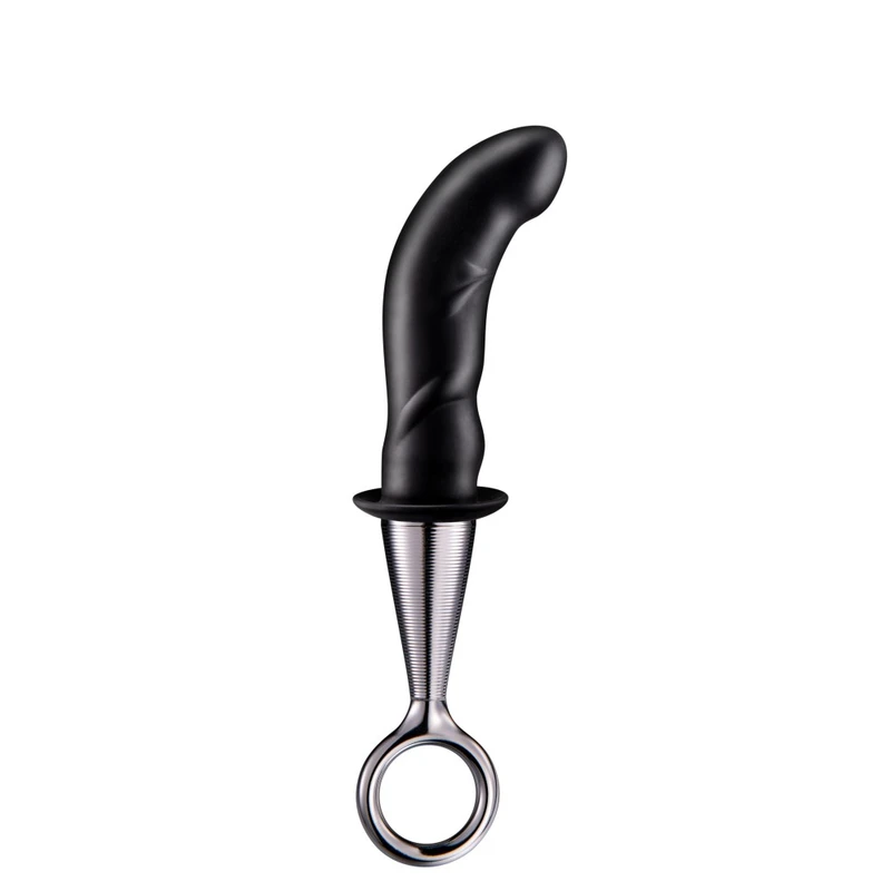 Silicone Prostata Masazer 19,5cm Crni