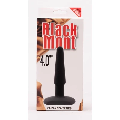 Silikonski butt plug 11cm - Crni Mont - Sexy Shop