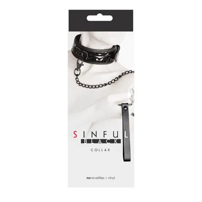 Sinful Crni Ogrlica 44cm - Sexy Shop