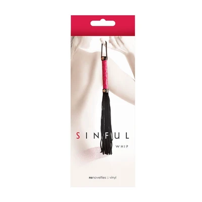 Sinful roze bič 20cm - Sexy Shop
