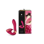 SOYO™ RASPBERRY - klitoralni vibrator sa dvostrukim motorima, 17cm, bordo, vodootporan