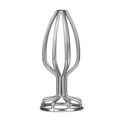 Srebrni analni čep Mistress - 7cm, vodootporan, uniseks - Sexy Shop