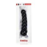 Stakleni dildo Glass Romance Black 17cm - Lovetoy