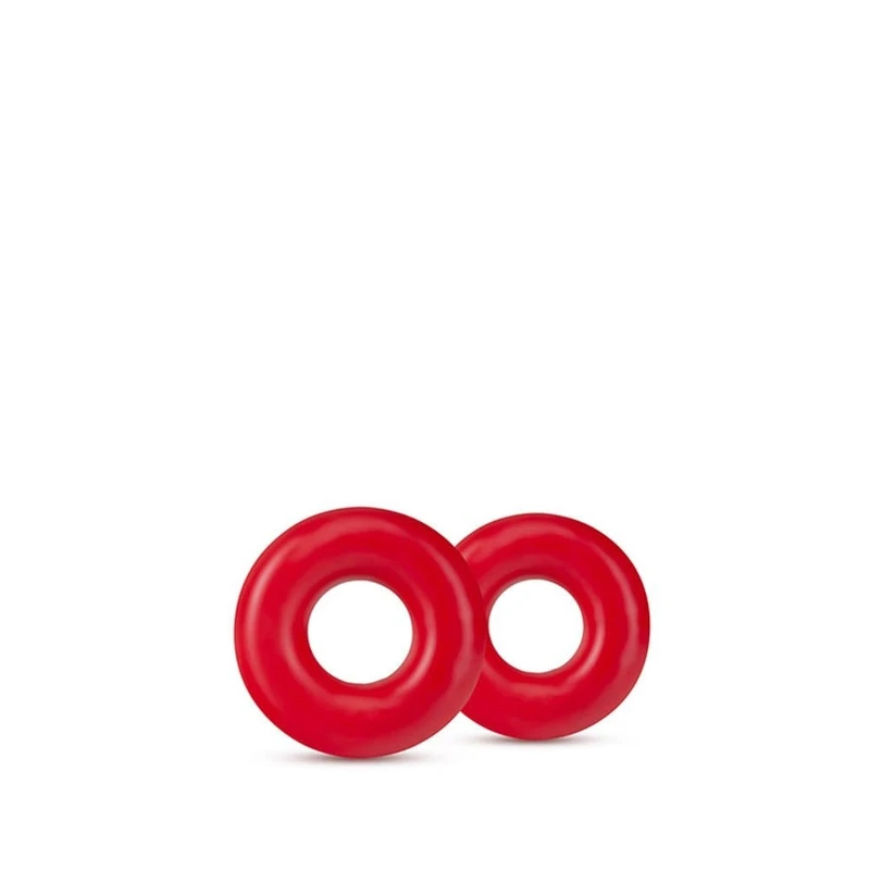 Stay Hard Donut Rings Oversized Crveni