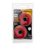 Stay Hard Donut Rings Oversized Crveni