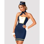 Stewardess uniforma M/L Obsessive plava/bijela/žuta