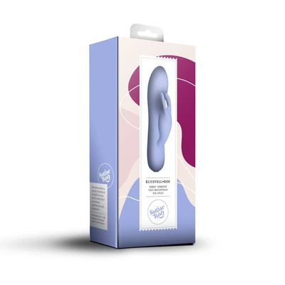 Sugar Boo Blissful Boo Rabbit Vibrator, vodootporni, plavi, 10 funkcija - Sexy Shop