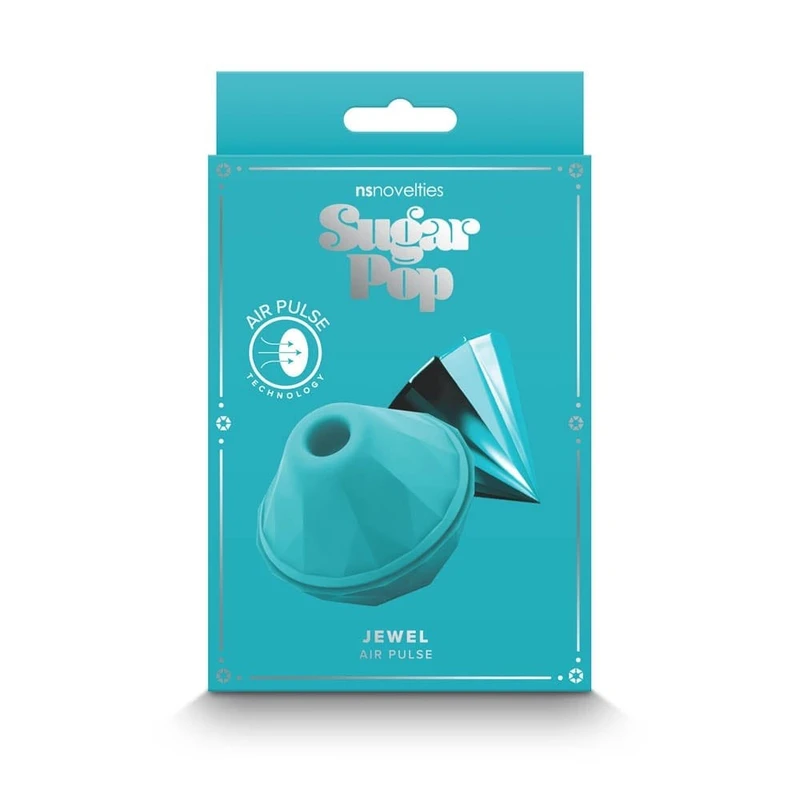 Sugar Pop - Jewel - Plavi vibrator sa 7 uzoraka sušenja, vodootporan