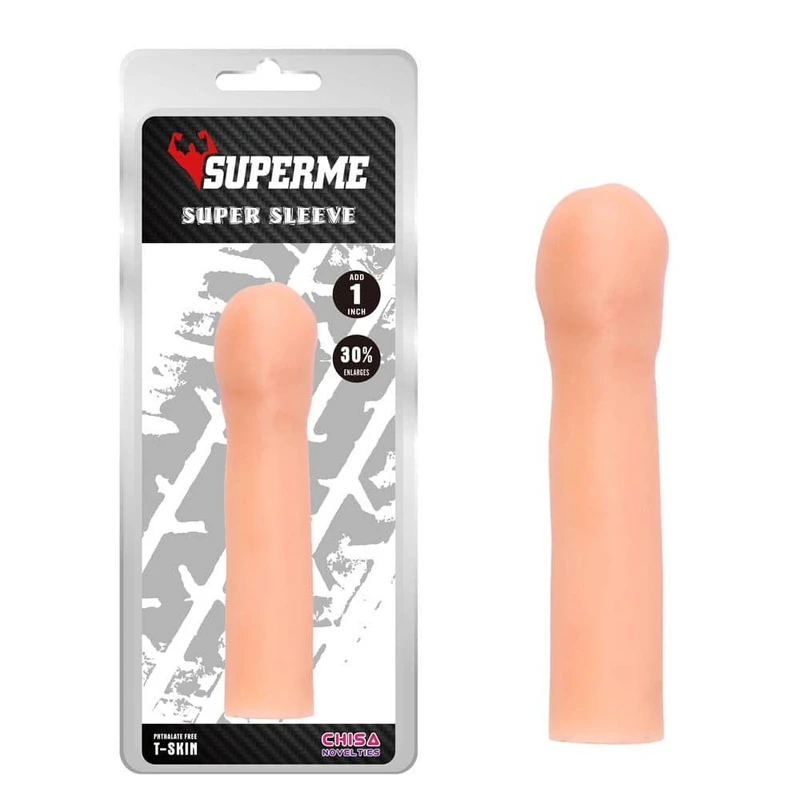 Super Sleeve - produživač penisa od velvet materijala, vodootporan, 17.8cm