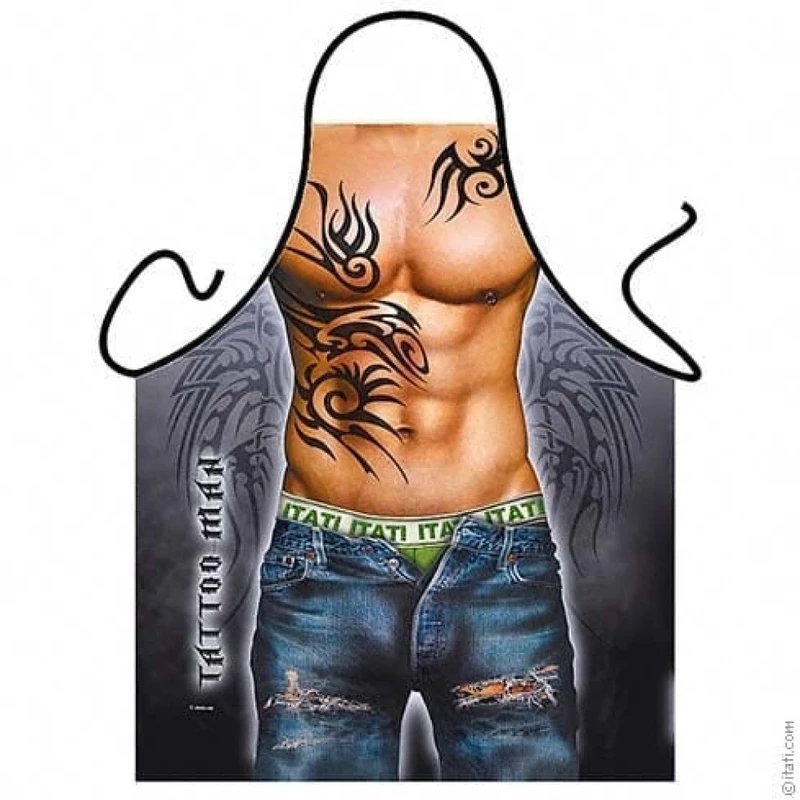 Tatoo Boy - Provokativni Kötény za Lepše Igrice