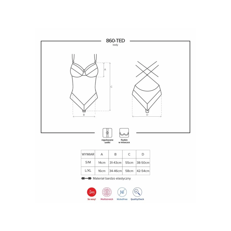Teddy crni L/XL Obsessive