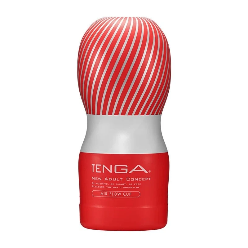 TENGA AIR FLOW CUP - Crvena/Bijela, Vodootporni, 15,5cm