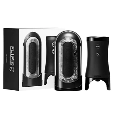 TENGA FLIP 0 (ZERO) ELECTRONIC VIBROTATION - Crni Vibrator sa Vodootpornom Funkcijom - Sexy Shop