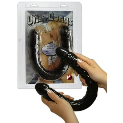 Ultra-Dong dupli dildo od crnog gel materijala, 43 cm - Sexy Shop