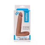 Ultra Mekani Dvojni Strap-On Analni Dildo 15,8 cm – Lovetoy, Vodootporan, Boja Kože
