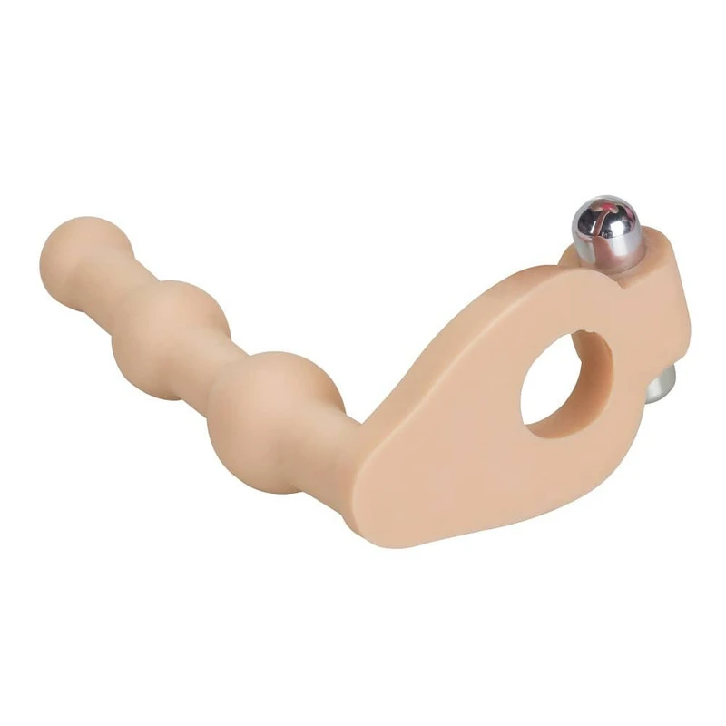 Ultra Soft Bead 15,2 cm Vibrirajući Dildo sa Prstenom za Fiksaciju