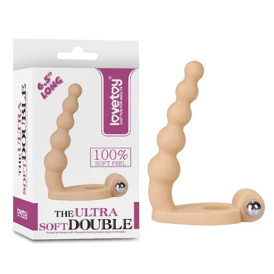 Ultra Soft Vibrirajući Dvojni Prsten 16,5 cm - Lovetoy - Sexy Shop