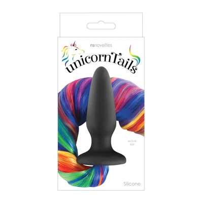 Unicorn tails crni analni čep sa repom - Sexy Shop