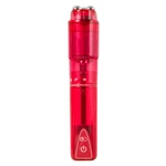VIBBRANT PORTABLE VIBRATOR RED - Crveni vibrator sa 10 nivoa vibracije, idealan za početnike