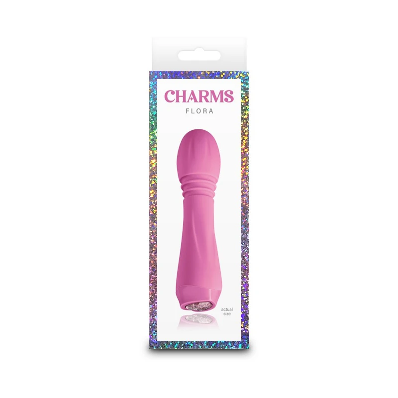 Vibrator Charms - Flora - Roze, Vodootporan, 13,4 cm